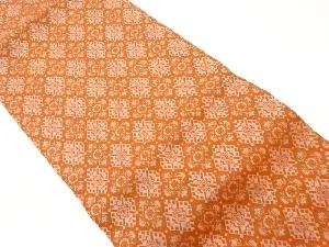 リサイクル　菱に草花模様織出し名古屋帯